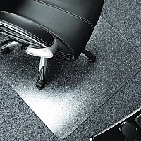 Floortex Cleartex Ultimat Polycarbonate Chair Mat for Low/Medium Pile Carpet, 35" w x 47" l, Clear (EC118923ER)