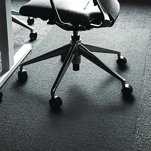 Floortex Cleartex Ultimat XXL Polycarbonate Square General Office Mat for Carpets, 60 x 60, Clear (1115015023ER)