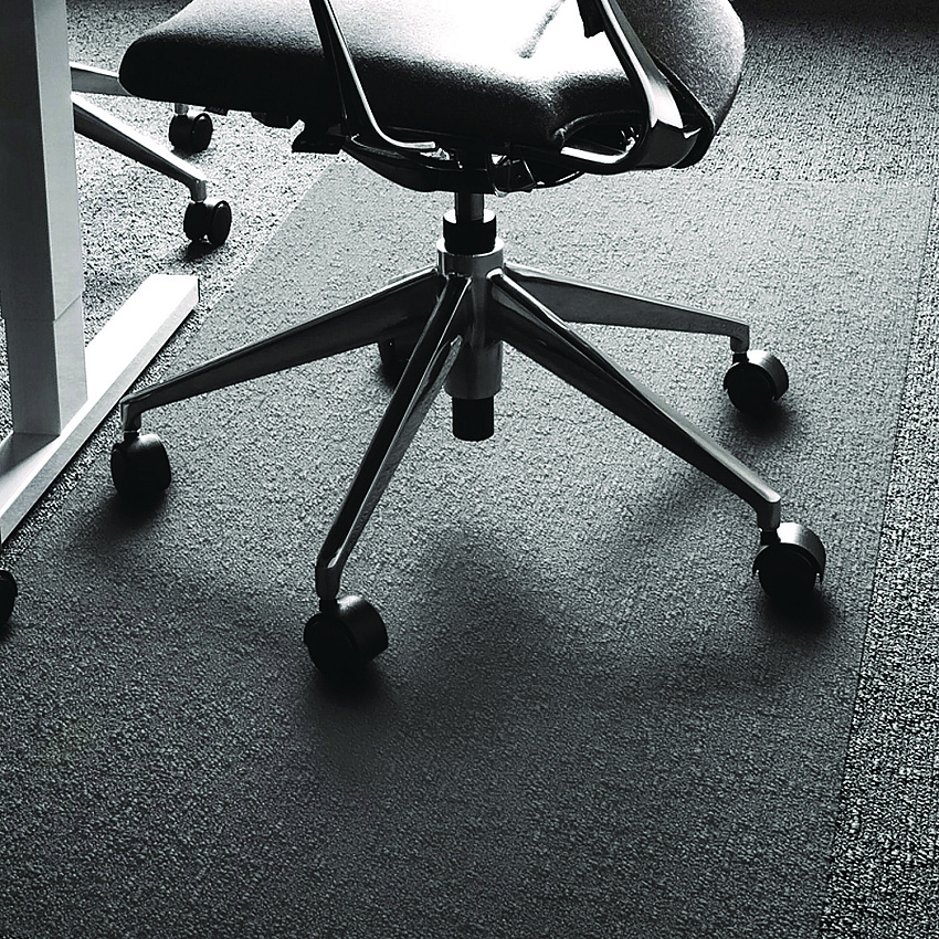 Floortex Cleartex Ultimat XXL Polycarbonate Square General Office Mat for Carpets, 60 x 60, Clear (1115015023ER)