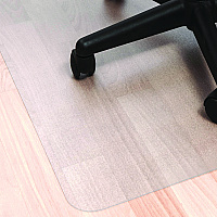 Floortex Ecotex Marlon BioPlus Rectangular Polycarbonate Chair Mat for Hard Floors, Rectangular, 45" w x 53" l, Clear (NRCMFLBS0003)