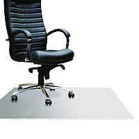 Floortex Cleartex MegaMat Heavy-Duty Polycarbonate Mat for Hard Floor/All Carpet, 46 x 53, Clear (ECM121345ER)