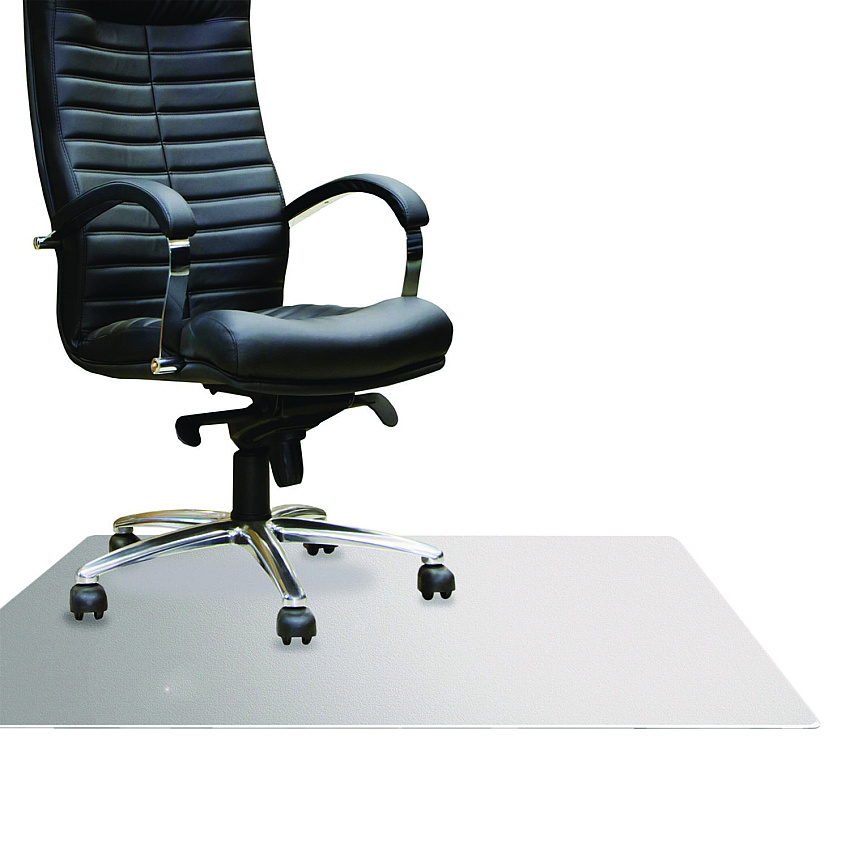 Floortex Cleartex MegaMat Heavy-Duty Polycarbonate Mat for Hard Floor/All Carpet, 46 x 60, Clear (ECM121525ER)