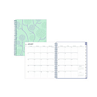 Blue Sky Rue Du Flore Monthly Planner, Floral Artwork, 10 x 8, Jade/Lavender Cover, 12-Month (Jan to Dec): 2026 (101605)