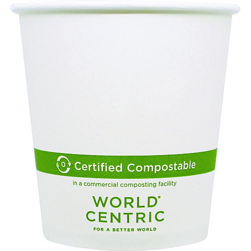 World Centric Paper Hot Cups, White, 1,000/Carton (CUPA10)