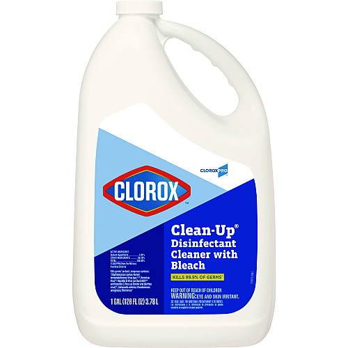 CloroxPro Clean-Up Disinfectant Cleaner with Bleach, Fresh Scent, 128 oz Refill Bottle (35420EA)