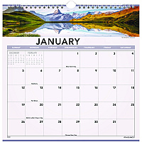 AT-A-GLANCE Landscape Monthly Wall Calendar, Landscapes Photography, 12 x 12, White/Multicolor Sheets, 12-Month (Jan to Dec): 2026 (88200)