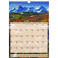AT-A-GLANCE Scenic Monthly Wall Calendar, Landscape Photography, 12 x 17, White/Multicolor Sheets, 12-Month (Jan to Dec): 2026 (DMW20028)