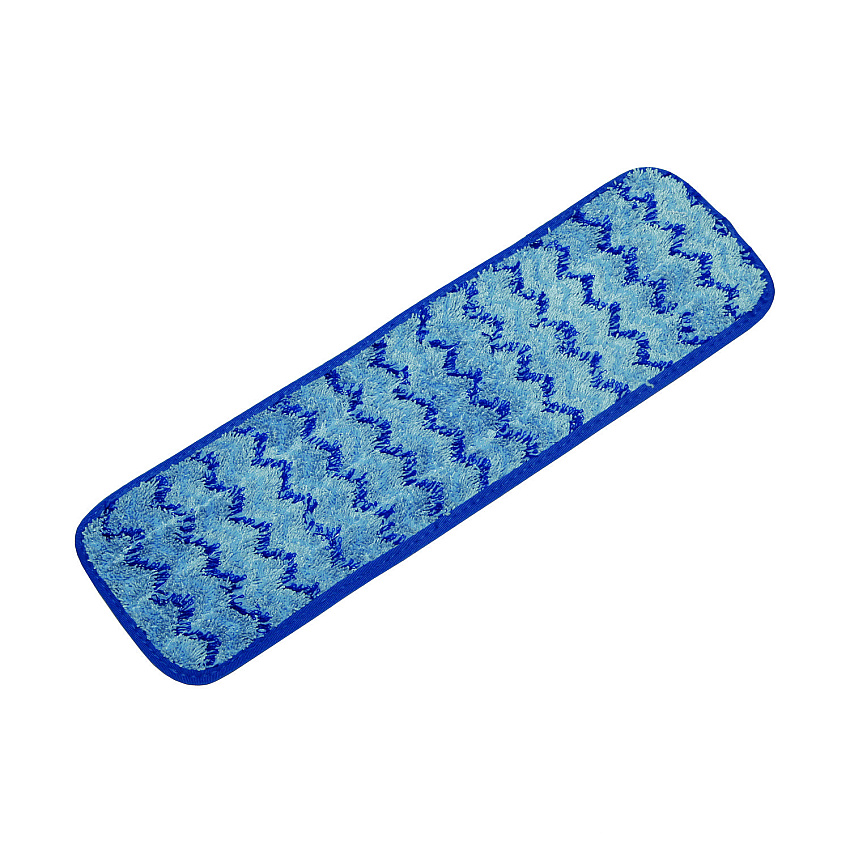 AbilityOne 8125017186096 SKILCRAFT Microfiber Flat Wet Mop - Reusable, 18 x 5.5, Blue, 12/Box (7167185)