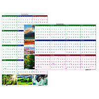 House of Doolittle Earthscapes Recycled Reversible/Erasable Yearly Wall Calendar, Nature Photos, 24 x 37, White Sheets, 12-Month (Jan-Dec): 2026 (393)