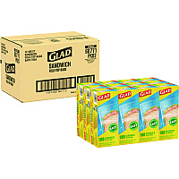 Glad Fold Top Food Storage Sandwich Bags, 6.5