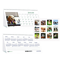 House of Doolittle Earthscapes Recycled Desk Tent Monthly Calendar, Puppies Photography, 8.5 x 4.5, White Sheets, 12-Month (Jan to Dec): 2026 (3659)