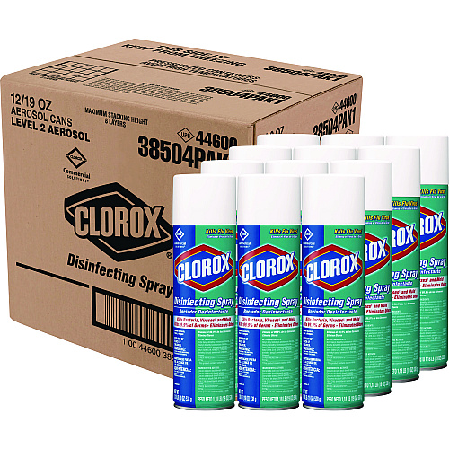 Clorox Disinfecting Spray, Fresh, 19 oz Aerosol Spray, 12/Carton (38504CT)