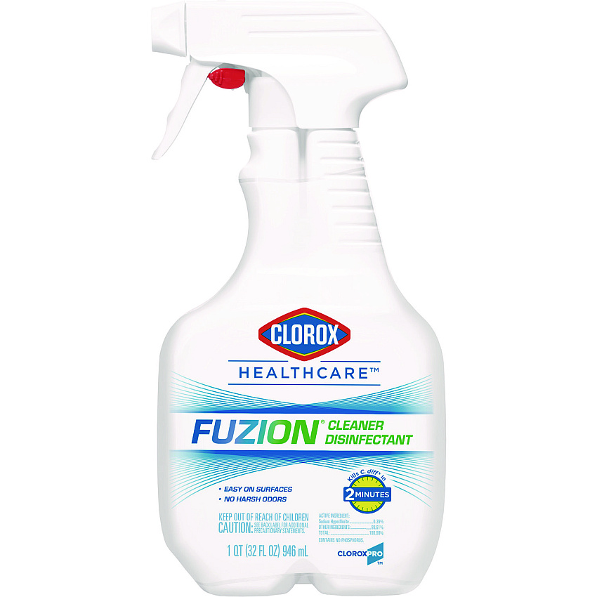 Clorox Healthcare Fuzion Cleaner Disinfectant, 32 oz Spray Bottle (31478EA)