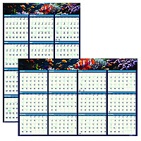 House of Doolittle Earthscapes Recycled Reversible/Erasable Yearly Wall Calendar, Sea Life Photos, 24 x 37, White Sheets, 12-Month(Jan-Dec):2026 (3969)