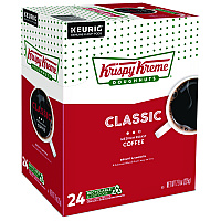 Krispy Kreme Doughnuts Classic Coffee K-Cups, Medium Roast, 24/Box (6110)