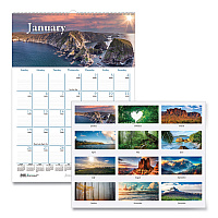 House of Doolittle Earthscapes Recycled Monthly Wall Calendar, Scenic Beauty Photography, 12 x 16.5, White Sheets, 12-Month (Jan-Dec): 2026 (378)
