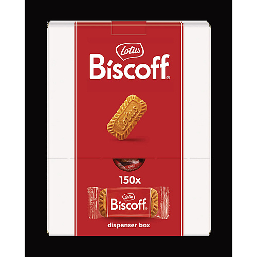 Biscoff Cookies Dispenser Box, Caramel Cookie, 0.22 oz Bag, 150/Carton (50639)