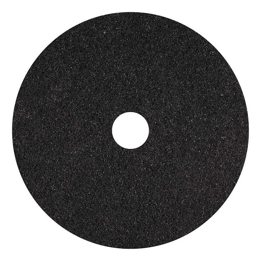 Americo Stripping Pads, 12" Diameter, Black, 5/Carton (400112)