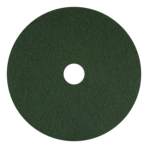 Americo Scrubbing Pads, 16" Diameter, Green, 5/Carton (400316)