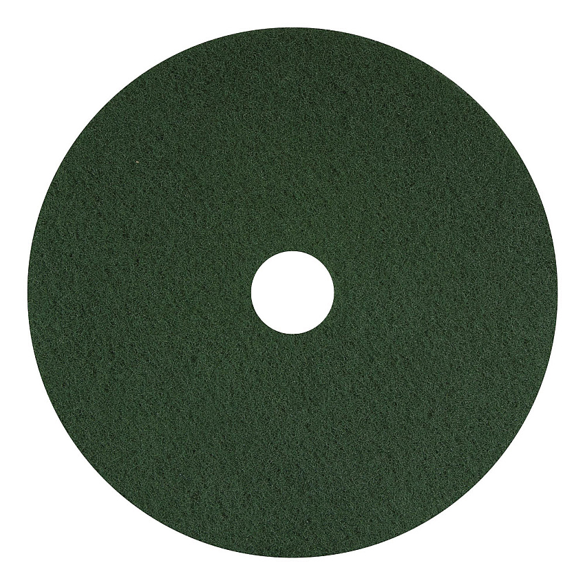 Americo Scrubbing Pads, 16" Diameter, Green, 5/Carton (400316)