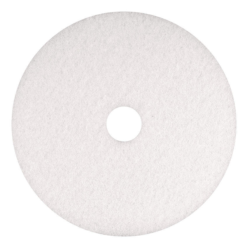Americo Polishing Pads, 18" Diameter, White, 5/Carton (401218)