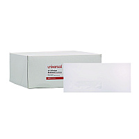 Universal Open-Side Business Envelope, 1 Window, #10, Commercial Flap, Gummed Closure, 4.13 x 9.5, White, 500/Box (UNV35211)