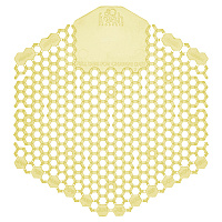 Fresh Products Wave 3D Urinal Deodorizer Screen, Citrus Scent, Yellow, 10/Box (3WDS60CITBX)