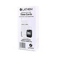Time Clock Cards for Lathem Time 7000E, Two Sides, 3.5 x 7.25, 100/Pack (E7100)
