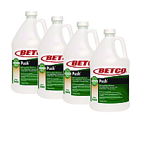 Betco PUSH All Purpose Cleaner and Odor Eliminator, Mango Scent, 128 oz Bottle, 4/Carton (26080400)