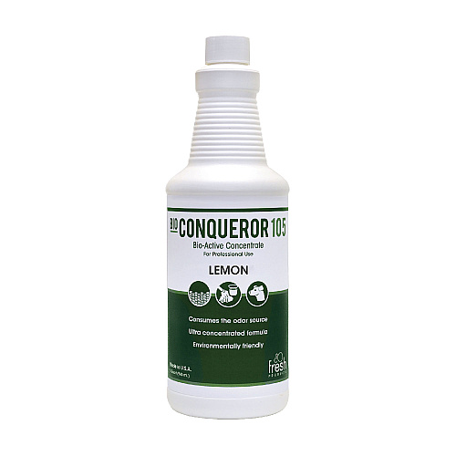 Fresh Products Bio Conqueror 105 Enzymatic Odor Counteractant Concentrate, Citrus, 32 oz Bottle, 12/Carton (1232BWBCT)