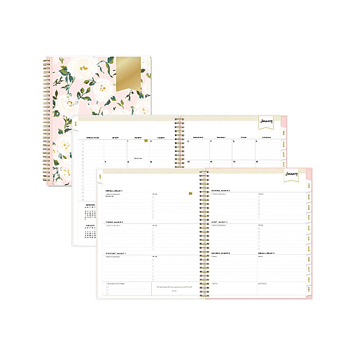 Blue Sky Day Designer Coming Up Roses Create-Your-Own Cover Weekly/Monthly Planner, Roses Artwork, 11 x 8.5, 12-Month (Jan-Dec): 2026 (140092)