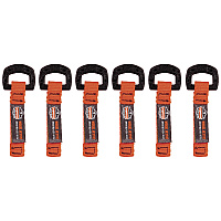 ergodyne Squids 3707 Web Tool Tether Attachment w/ Non-Conductive D-Ring Tool Tails, 2 lb Max Working Capacity, 3.5