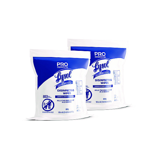 Lysol&reg; Pro Disinfecting Wipe Bucket Refill, 2 Bags, 1600 Wipes (99857CT)