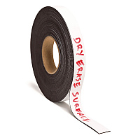 U Brands Dry Erase Magnetic Tape Roll, 1" x 50 ft, White (FM2018)