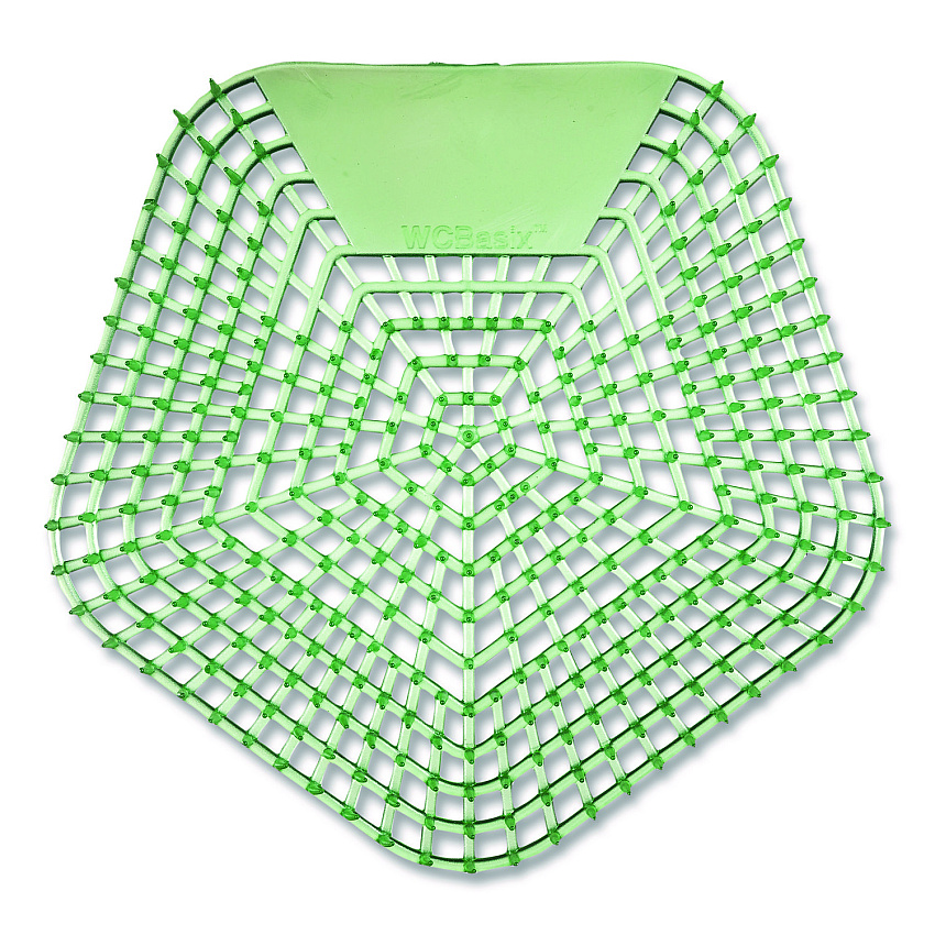 Boardwalk Anti-Splash Urinal Screen, Cucumber Twist Scent, Green, 0.11 oz, 10/Box (1005)