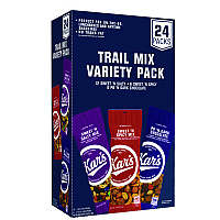 Kar's Trail Mix Variety Pack, Assorted Flavors, 24 Packets/Box (KAR08362)