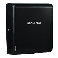 Alpine Willow Commercial 120V Automatic Hand Dryer, 3.93 x 11.25 x 12.63, Stainless Steel, Black (ALP40510BLA)