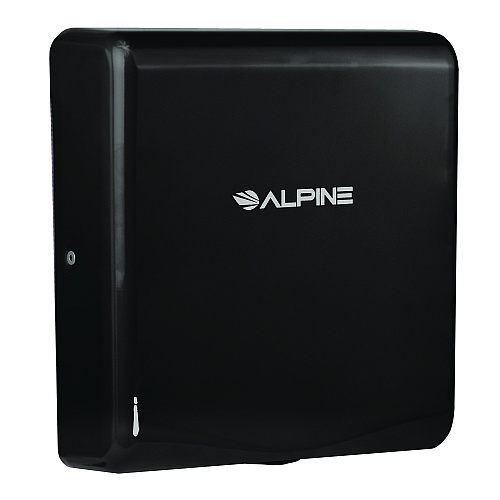 Alpine Willow Commercial 120V Automatic Hand Dryer, 3.93 x 11.25 x 12.63, Stainless Steel, Black (ALP40510BLA)