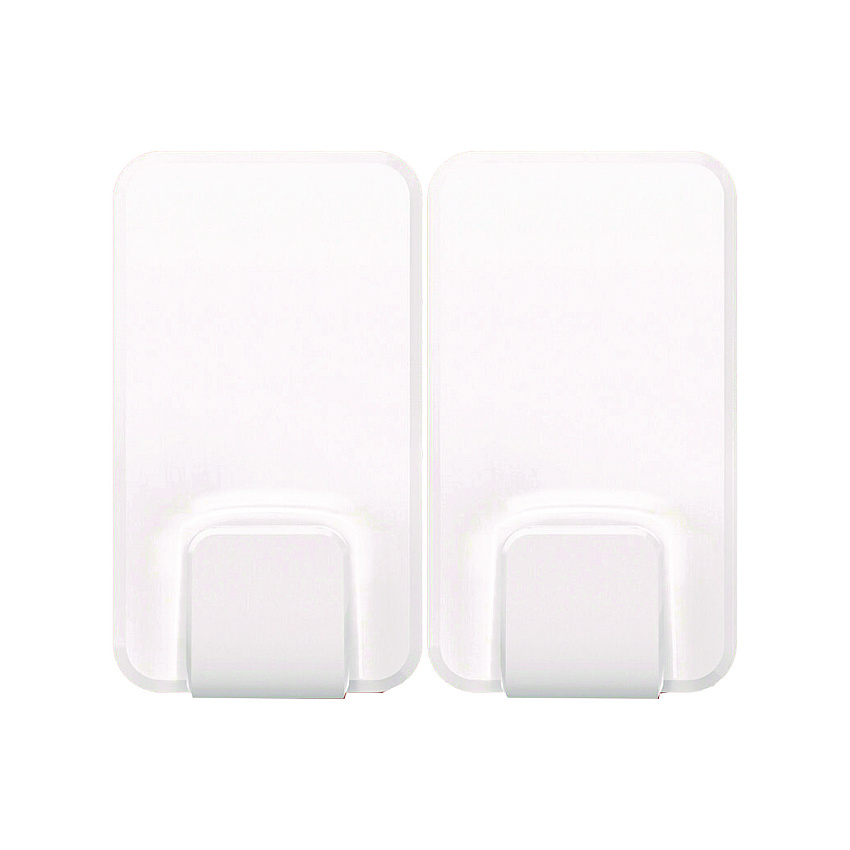 Command X-large Utility Hooks, Plastic, White, 15 lb Capacity, 2 Hooks and 8 Strips/Pack (170112ES)