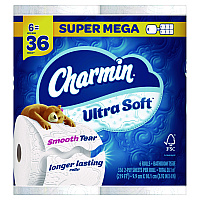 Charmin&reg; Ultra Soft Standard Toilet Paper, 2-Ply, 336 Sheets, 6 Rolls (8467061790)