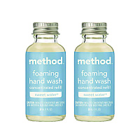 Method Refill + Reuse Foaming Hand Soap Refill, Sweetwater, 1 oz Refill Bottle, 2/Pack (356011)
