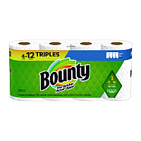 Bounty&reg; Kitchen Roll Paper Towels, 2-Ply, 135 Sheets, 4 Rolls (06134)