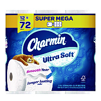 Charmin&reg; Ultra Soft Standard Toilet Paper, 2-Ply, 336 Sheets, 12 Rolls (08471)