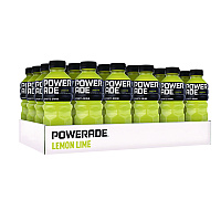 Powerade Sports Drink, Lemon Lime, 20 oz Bottle, 24/Pack (049000003697)