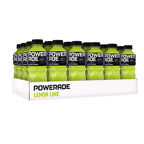 Powerade Sports Drink, Lemon Lime, 20 oz Bottle, 24/Pack (049000003697)