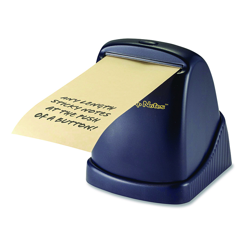 Zip Notes Executive Dispenser, For 150 ft x 3" Rolls, Black, Includes (1) Refill Roll and (2) AA Batteries (0023)