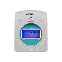 uPunch Digital Auto-Align Punch Time Clock Bundle, White (SB1200)