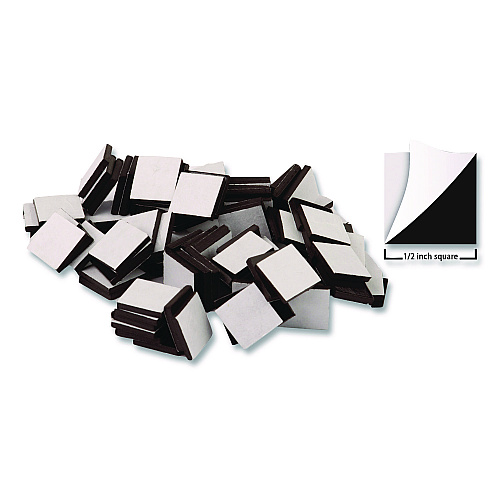 Teacher Created Resources Adhesive Magnetic Squares, Black, 0.5", 100/Set (TCR20720)