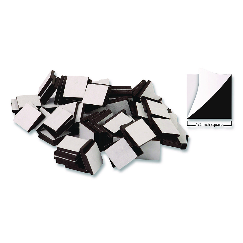 Teacher Created Resources Adhesive Magnetic Squares, Black, 0.5", 100/Set (TCR20720)