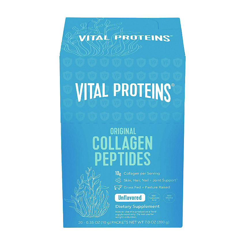 Vital Proteins Collagen Peptides Powder, Unflavored, 0.3 oz Packet, 20/Box (VVP00539)
